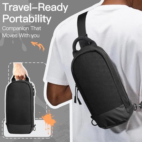 Image of JETech Sling Crossbody Bag for Nintendo Switch 2 /Switch OLED /Switch Console, Shoulder Bag with 8 Game Card Slots, Large Capacity for Accessories & Charger, Perfect for Daily Use & Travel, Black