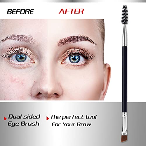 Duo Eye Brow Brush, Angled Eyebrow Brush And Spoolie Brush, Eyelash Comb Eyebrow Brush Tool (20 Pcs) #TOP3