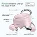 Portable Charger for Apple Watch,Wireless iWatch Charger 1200mAh [Apple MFi Certified] Magnetic Power Bank Mini Watch Charger for Apple Watch Series 9/8/7/6/5/4/3/2/SE/Ultra/UItra 2 Dreamy Pink