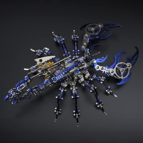 Rompecabezas de metal 3D para montar modelo mecánico de escorpión DIY de 454 piezas 3