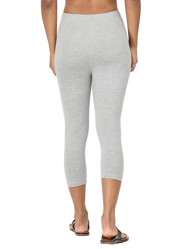 Image of Robinbosky Premium Stretchable Cotton Capri Legging for Women | Suitable for Formal wear & Casual wear | High-End Elastic Makes. The Leggings Squat Proof and Durable for Travel, Yoga, & Workout.