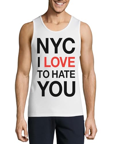 Débardeur NYC contre la chaleur : coton blanc respirant pour homme