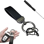 ZCZMAD Car Key Ring,Compatible with Jaguar XE XF XK XJ XKR XJL XFL,Auto Parts,black