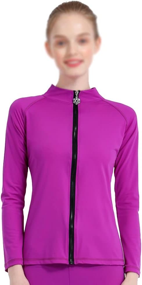 Multicolor Skating Clothes Figure Skating Practice Pants Sportswear Adult Kids Girl Rhinestones High Elasticity (Color : Purple top, Size : X-Small)