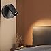 Generic Wall Mount Lamp - Magnetic Wall Light, Wall Lamps for Bedroom | Magnetic USB Rechargeable Wall Lights | Lighting Function Lighting Tool for Bedroom Study Room Stair Porch Warehouse, Black