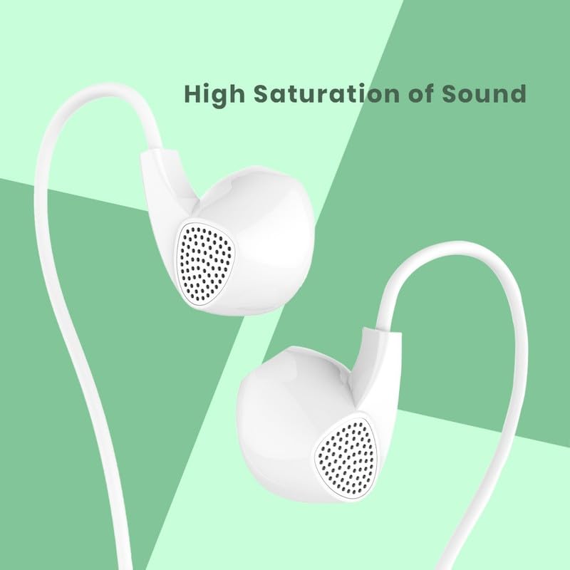 Image of HD Sound with High Bass Headphone for ZTE Groove X501 , Zte Groove X 501 In-Ear Headphones with Mic, Super Extra Bass , Melodious , Magnetic Earbuds, Play Start /Stop Volume Control Switc -PN