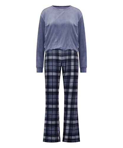 HUNKEMÖLLER Pyjama-Set mit Tasche - Maritime Blue - M