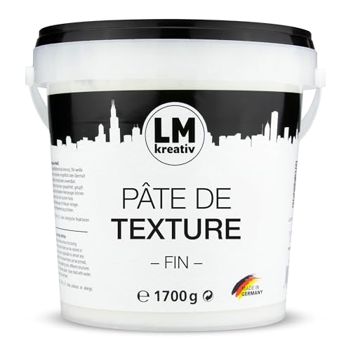 LM-Kreativ Pâte de structure fine blanche, 1,7 kg – Modeling Paste haute densité pour reliefs,...