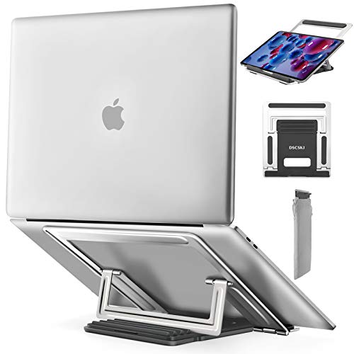Adjustable Laptop Stand, Ergonomic Portable Computer Stand Holder, Multi-Angle Notebook Stand, Laptop Riser Compatible with MacBook Air Pro, Dell, HP, Lenovo More 10-15.6