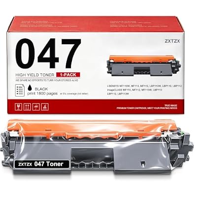 CRG047 047 Black Toner Replacement for Canon 047 Toner Cartridge, 1 Pack