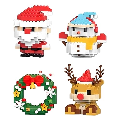 Umikk Weihnachts-Mikrobausteine Santa Claus Rentier Puzzle,...