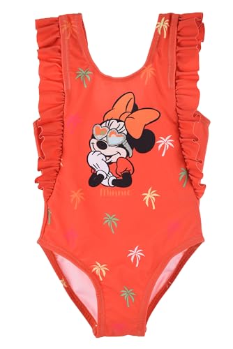 Minnie Mouse bebé-niñas Traje De Baño Una Pieza (Naranja,18 Meses)