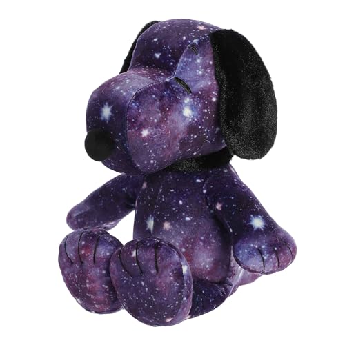 Aurora Adorable Peanuts Spaced Out Snoopy - Animal de peluche con licencia oficial para todos los fans de Snoopy, regalo nostálgico para adultos y celebraciones de cumpleaños, color morado, 12
