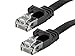 Monoprice 30-Feet 30AWG Cat5e 350MHz UTP Flat Ethernet Bare Copper Network Cable, Black (109554)