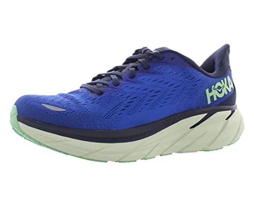 HOKA ONE ONE Clifton 8 Mens Shoes Size 10, Color: Dazzling Blue/Outer Space
