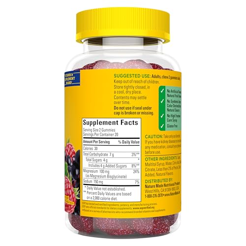 Nature Made Magnesium Glycinate Gummies 100mg, 40ct — view 9