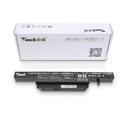 W650BAT-6 6-87-W650S-4D4A2 - Batería para portátil Clevo W650S W650SH W650SJ W650SR W650SB W650SC Series (11,1 V, 4400 mAh)