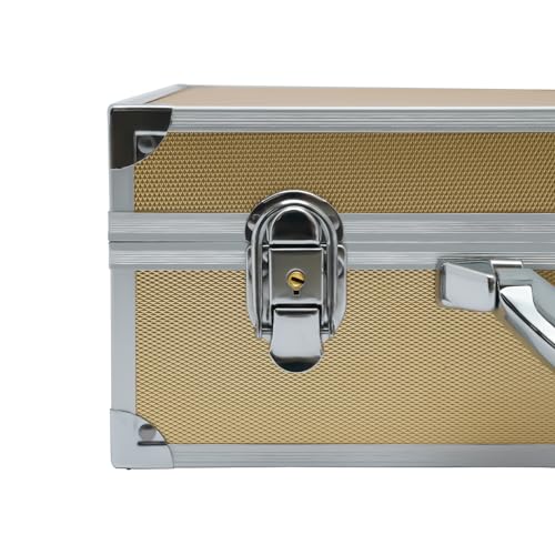Caja para almacenar monedas de aluminio dorado miniatura 6