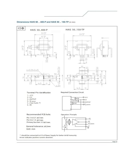 Transformateur de courant HAIS200-P 200A, la précision open loop supérieure - 6