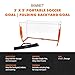 Bownet Portable Soccer Goal Net - Folding Pop Up Soccer for Training & Practice - Ideal for Yard Games for Kids & Youth, Sports Enthusiasts - Big Soccer Goal for All Ages - 3x5 Feet