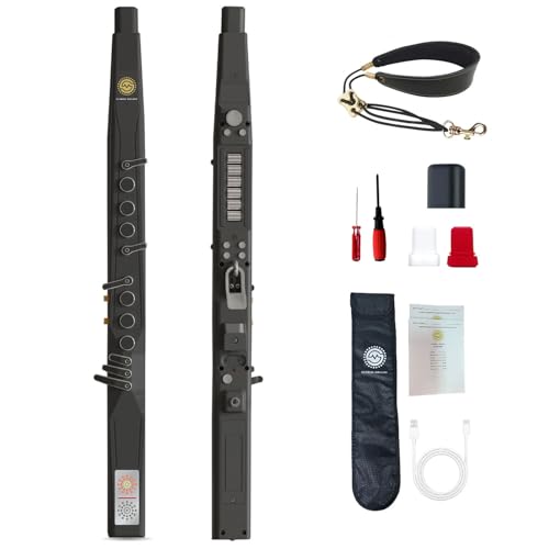 SUNRISE MELODY MK EWI, Performance-grade Electronic Wind Instrument, Wind Synth With Bulit in OTG Recording, Rechargeable, 68 Sounds, 5W High-power Cavity Speaker, For Professionals