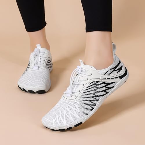 Image of Hike Barefoot Shoes for Women Men Breathable & Non-Slip Athletic Footwear Wide Toe Water Shoes,Designed for Walking,Running&Swimming