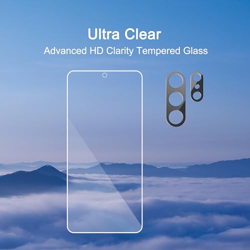 Image of Ailun Glass Screen Protector for Galaxy S26 Ultra [6.9 Inch] 3Pack + 2Pack Camera Lens Tempered Glass Fingerprint Unlock 0.25mm Ultra Clear Anti-Scratch Case Friendly [Not For S26 /S26 Plus]