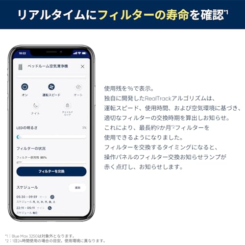 Blueair (Blueair) [Genuine Product] Air Purifier Filter Blue Max 3250i / 3250 Replacement Filter Particle Plus Carbon 110410