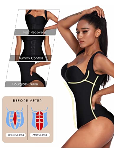 Ekouaer Women's Underbust Corset Waist Trainer Cincher Steel Boned Body Shaper Tummy Fat Burner S-4XL3