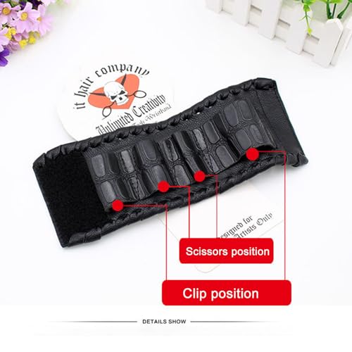 Sac de rangement ciseaux cheveux compact et pratique pour barbier - 6