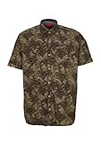 We care s.Oliver Big Size Herren 131.10.005.11.120.2052104 Hemd, Khaki AOP, 5XL