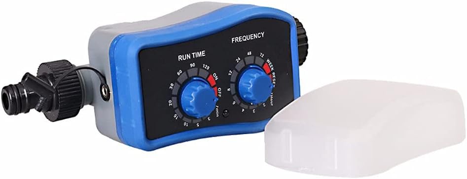Home Watering Timer Garden Ball Valve Electronic Automatic Garden Irrigation Two Dials Water Timer with Rain Sensor Hole