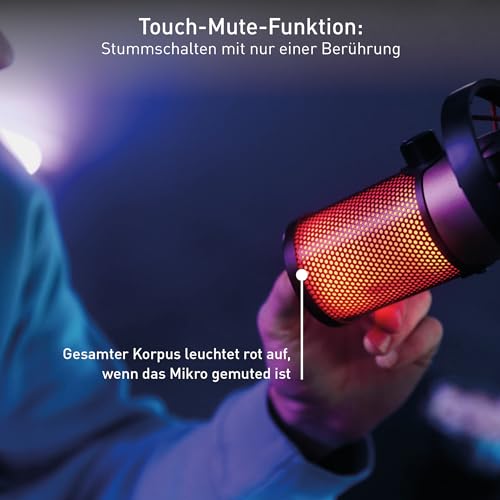 USB-Mikrofon Cherry UM 9.0 Pro RGB mit RGB-Beleuchtung