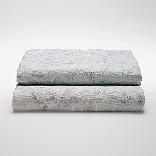 Sancarlos Silas Tagesdecke, Doppeltuch, Grau, für Betten mit 150 cm Breite