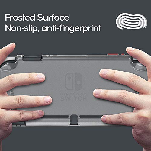 Ajcoflt TPU antiderrapante anti-impressão digital de superfície fosca Protetor C-ase Botão de cor de