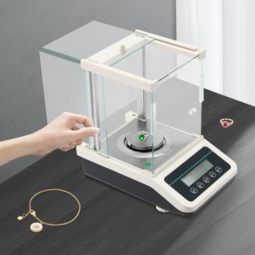 Lab Scale 120X0.1mg High Precision Analytical Balance Scale Digital Balance Jewelry Scale Electronic Digital Kitchen Balance Scale Scientific Scale Scientific Laboratory Electronic Analytical Balance