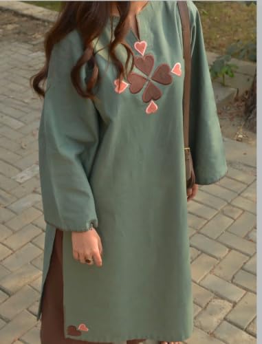 Image of Women's 60x60 Cotton Embroidered Kurta Pant Set