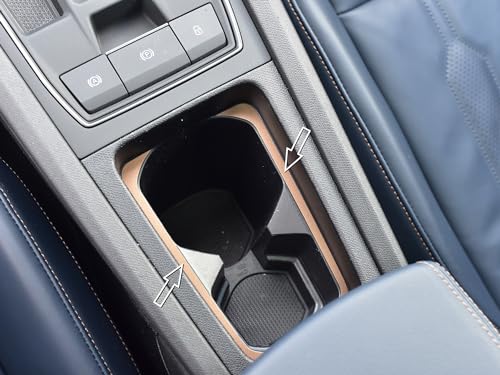 autoCOVR Steel Cover for Cupra.Leon/Formentor | Colour COOPER Style – Decoration Cup Holder | 2 Pieces Stainless Steel V1 V2 VZ1 VZ2 VZ3 VZ5 VZ Veloz Edition Leon Tuning Accessories