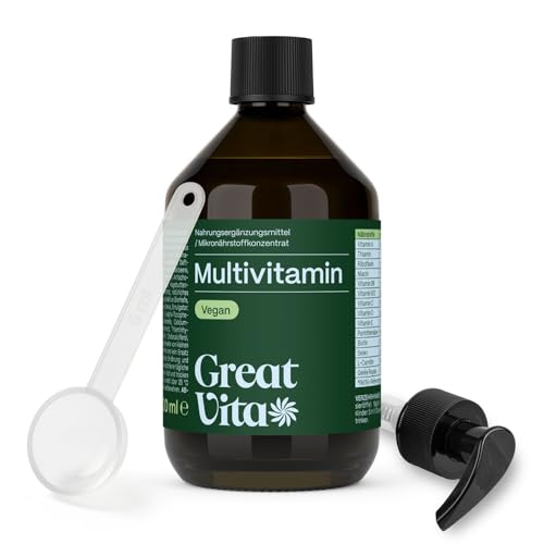 Multivitamínico concentrado de micronutrientes 60 porciones + pumper | 300 ml zumo concentrado con vitaminas, vegano y sin azúcares añadidos, complejo de micronutrientes de zumo de frutas y extractos