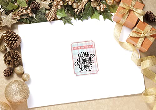 Hying Birthday Greeting Words Clear Stamps For Card Making, Congratulation Banner Transparent Rubber Stamps For Bullet Journal Diy Scrapbook Decoration Handmade Crafts Notebook #TOP4