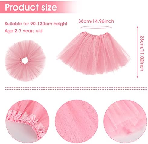 Sibba Tutu Tulle Short Skirt Costume Half-Skirt Grass Skirts Ballet Dance Clothing Party Cosplay Prom Dresses Up for Girls Children