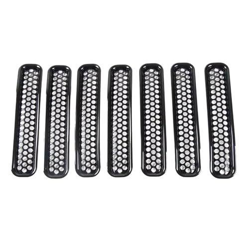 Calandre avant pour Jeep Wrangler TJ 1997-2006 kit grille de radiateur noir 7 pièces