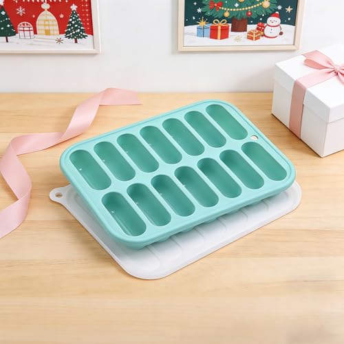 Molde silicona para salchichas flexible 14 cavidades miniatura 6