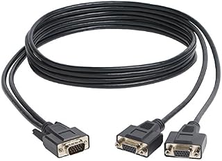 TRIPP LITE P516-006-HR High Resolution VGA Monitor Y Splitter Cable HD15 to 2x