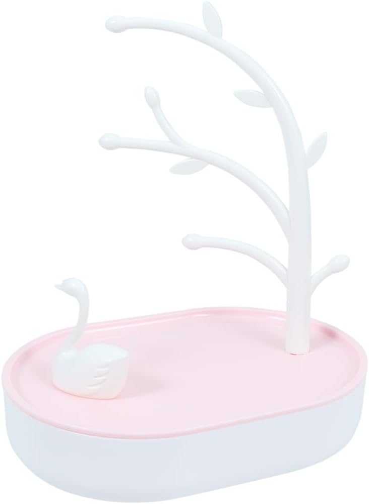 Swan Jewelry Stand Plastic Necklace Holder Xmas for Bracelet Display