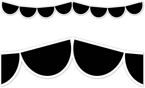 CTP - Borde EZ negro de medio puntos para el aula, borde de tablón de anuncios para el aula (Creative Teaching Press 10675)