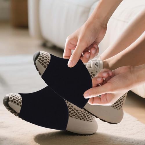 2 Pair Dance Socks Over Shoes, Dance Shoe Socks Anti-Slip on Smooth Floors, Dance Shoe Covers Over Sneaker for Dancers Women, Ballet Equipment for Turns & Spins, Dance Accessories3