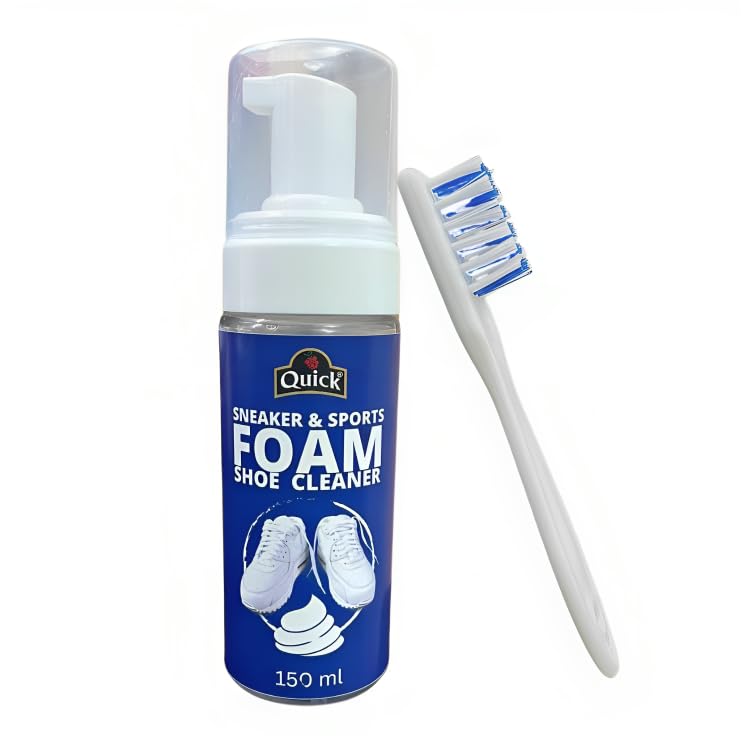 Quick Sneakers & Sports Shoe Foam Cleaner | Pack - 150 ML | Instant cleaning for Sports shoes and Sneakers (B0C7MMHQK6) Amazon Price History, Amazon Price Tracker