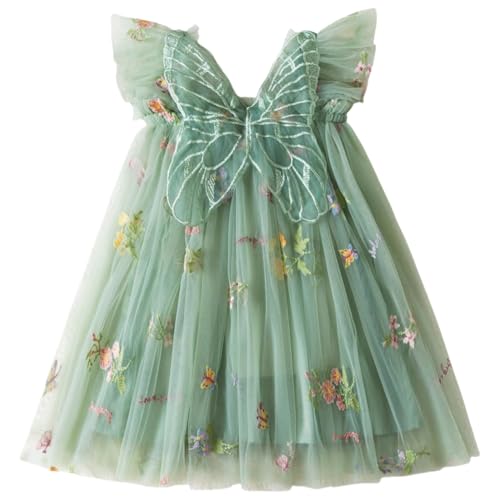 Baby Girls Fairy Tulle Dress Birthday Princess Casual Holiday Dresses Beach Sundress for Toddler Girl