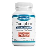 EuroMedica Curaphen Extra Strength - Curcumin & Boswellia Supplement for Healthy Circulation Support - Turmeric Supplement to Support Joints, Muscle Health & Endorphin Production - 60 Tablets